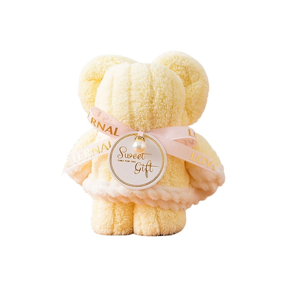 Cute Bear-Shaped Towel Gift, Soft Absorbent Multi-Color Bear Towel for Birthdays, Weddings & Valentine's Gifts for Her, Girlfriend, Wife