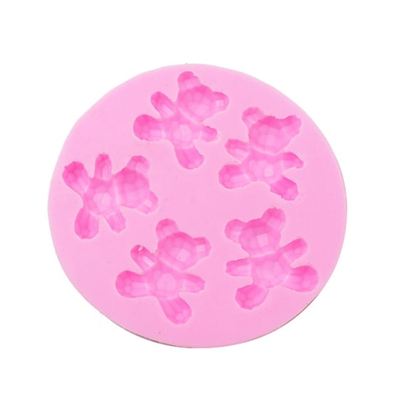 Cute Bear Silicone Mold Chocolate Cake Mold Vegetable Fudge Candy Dessert Mold