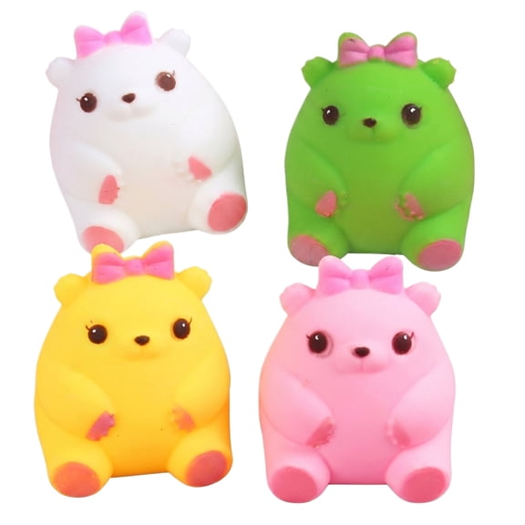 Cute Bear Squishies With Soft Rounded Form – Lovingly Detailed Kawaii Animal Squeeze for Tactile Satisfaction and Desktop Decompression，1Pc Mystery Squishy