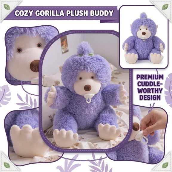 Cute Bear Stuffed Animal Plush Toy, 13.7" Soft Plushie Doll for Home Decor, Perfect Birthday Gift, Valentines Day & Graduation Present for Girls and Boys A