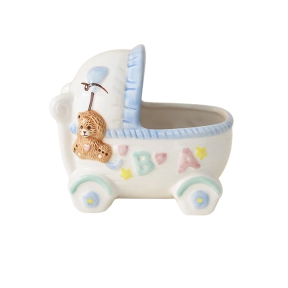 Cute Bear  Style Ceramic Planter, Ideal for Hamster Critters, Home Decor Basket