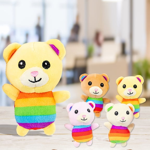 Cute Bear Toy Pendant Backpack Doll Keychain Easter Stuffed Animal Soft Decorative Accessory For Kids Girls Boys