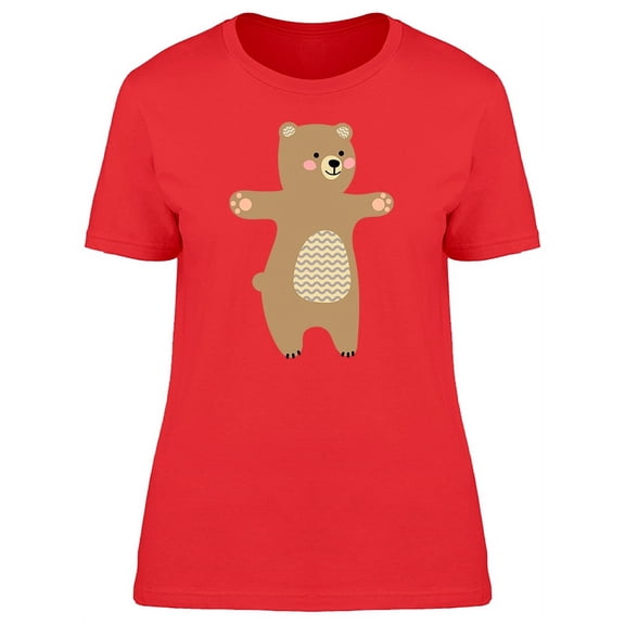 Cute Bear With Arms Extended T-Shirt Women -Image by Shutterstock, Female Medium