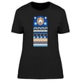 thumbnail image 1 of Cute Bear With Ethnic Sweater T-Shirt Women -Image by Shutterstock, Female Medium, 1 of 2