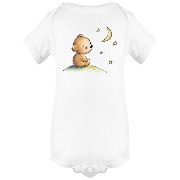 Cute Bear With Half Moon Bodysuit Infant -Image by Shutterstock,  Newborn
