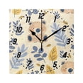 thumbnail image 1 of Cute Bear and Leaves Wall Clock Battery Operated Silent Non-Ticking Bedroom Office Kitchen Home School Decor 7.8"(Black), 1 of 10