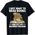 thumbnail image 1 of Cute Bearded Dragon For Men Women Zoology Reptile Book Lover T-Shirt, 1 of 5
