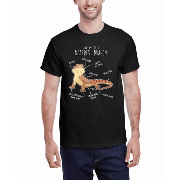 Cute Bearded Dragon Themed Pet Reptile Lover Gift Graphic Unisex T-Shirt V15506, up to Size 5XL