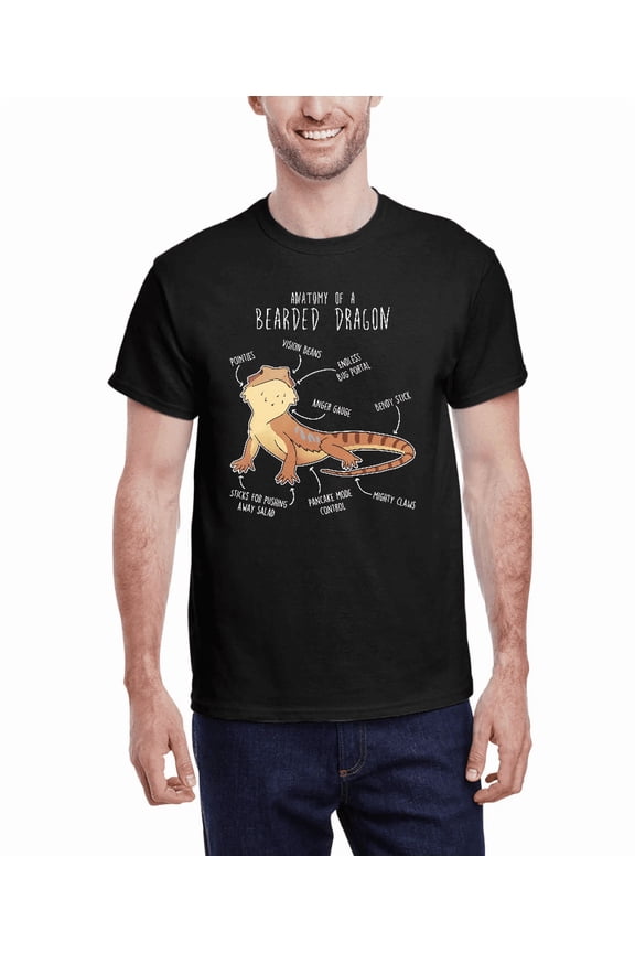 Cute Bearded Dragon Themed Pet Reptile Lover Gift Graphic Unisex T-Shirt V15506, up to Size 5XL