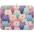 thumbnail image 1 of Cute Bears Dish Drying Mat for Kitchen Counter 16x18 Inch Ultra Absorbent Drying Pad Multiple Usage Kitchen Accessories, 1 of 7