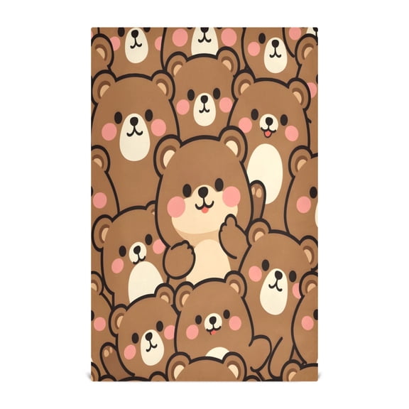 Cute Bears Kitchen Towels Dishcloth Decorative Waffle Towels Multi Use Tea Towel Dish Cloths 28x18in