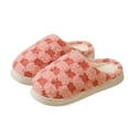 thumbnail image 1 of CHUMUD Cute Bedroom Slip on Plaid Shoes House Slippers for Women Plush Warm Fuzzy Slippers Cozy Checkered Slippers, 1 of 4