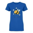 thumbnail image 1 of Cute Bee Bee Happy Shaped T-Shirt Women -Image by Shutterstock, Female Large, 1 of 2