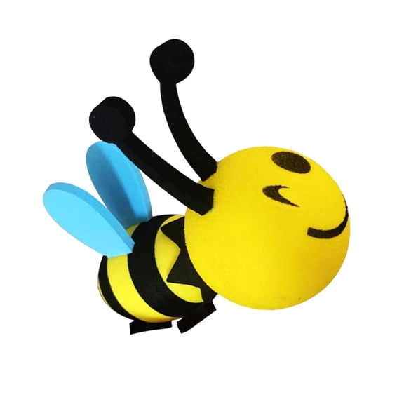 Cute Bee Car Antenna Topper, EVA Funny Auto Antenna Foam Ball, Easy to Find Car in The Parking Lot, Universal Vehicle Exterior Decoration Accessories for Car, Truck, SUV (Bee)