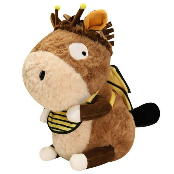 Cute Bee Donkey Stuffed Animal,13.7 Inch Bee Donkey Pillow Plush Toy,Bee Donkey Plushie Pillow Toys Doll Decorative Throw Pillows for Kids Boys Girls Birthday Xmas Gift