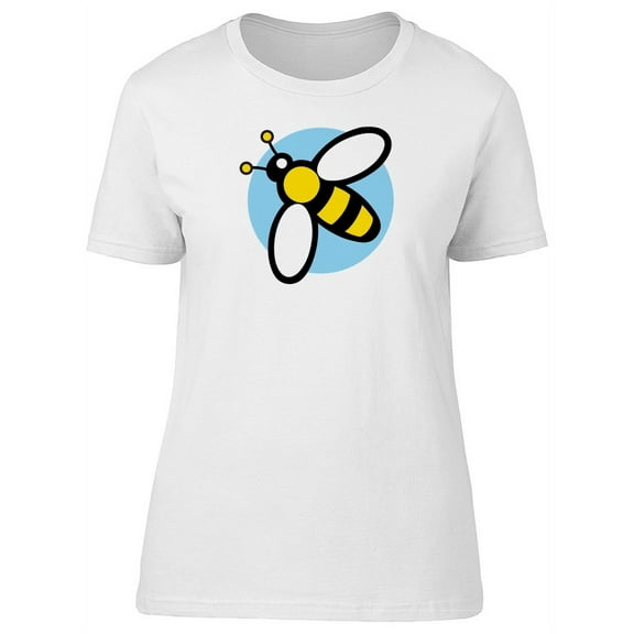 Cute Bee Icon Doodle T-Shirt Women -Image by Shutterstock, Female Small