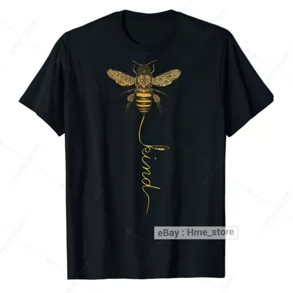 Cute Bee Kind T-Shirt Be Kind Positive Bumblebee Inspirational Happiness Tee
