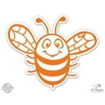 thumbnail image 1 of Cute Bee Orange - 12" Vinyl Sticker Waterproof Decal, 1 of 1
