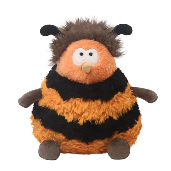 Cute Bee Plush Toy, Soft Bumblebee Stuffed Animal Doll, Adorable Yellow Black Plush Figure for Home Decor, Hugging, Collectible Gift