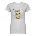 thumbnail image 1 of Cute Bee Portrait Shaped T-Shirt Women -Image by Shutterstock, Female Medium, 1 of 2
