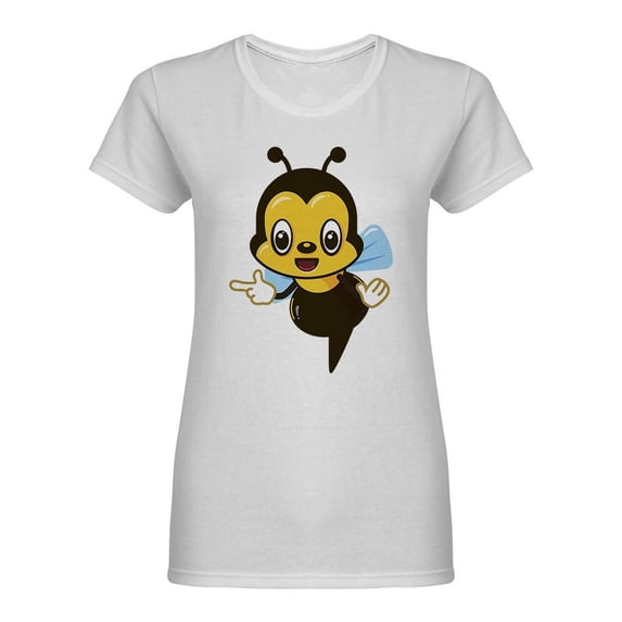 Cute Bee Shaped T-Shirt Women -Image by Shutterstock, Female Large