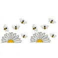 thumbnail image 1 of Cute Bee Style Glass Sticker, Bee Window Decal - Stained Glass Window Sticker, Glass Window Sunflower Window Decal, 1 of 6