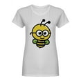 thumbnail image 1 of Cute Bee With Eye Glasses Shaped Tee Women's -Image by Shutterstock, 1 of 2