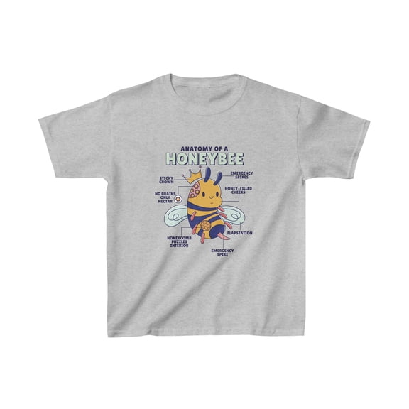 Cute Beekeeper, Anatomy of a Honeybee Kids T-Shirt