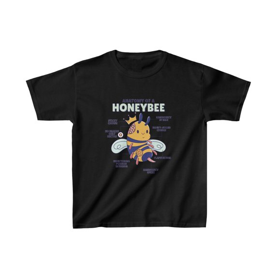Cute Beekeeper, Anatomy of a Honeybee Kids T-Shirt