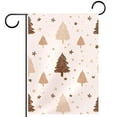 thumbnail image 1 of Cute Beige Christmas Tree Pattern Garden Flag Double Sided House Flag for Outdoor Home, Personalized All Year Round Yard Decor 12 x 18 Inch, 1 of 6