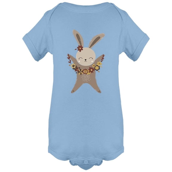 Cute Beige Happy Rabbit  Bodysuit Infant -Image by Shutterstock,  24 Months