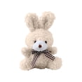 thumbnail image 1 of Cute Beige Plush Rabbit Toy, Soft Stuffed Animal Keychain Ornament, Adorable Plushie For Kids, Room Decor, Collectibles, 1 of 3