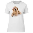 thumbnail image 1 of Cute Beige Puppy Labrador T-Shirt Women -Image by Shutterstock, Female Large, 1 of 2