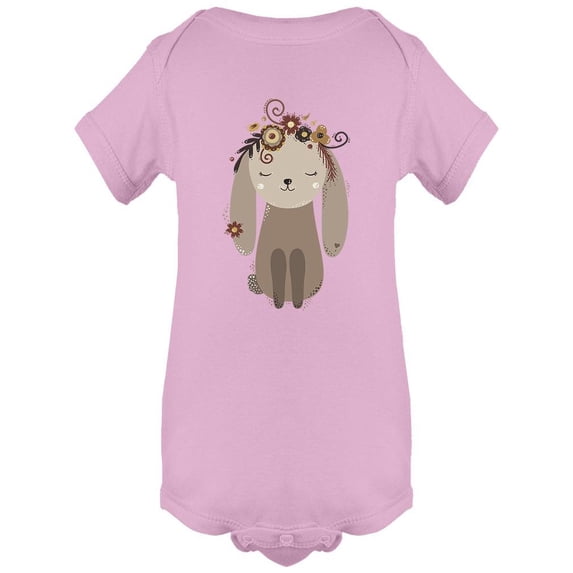 Cute Beige Rabbit Bodysuit Infant -Image by Shutterstock, 18 Months