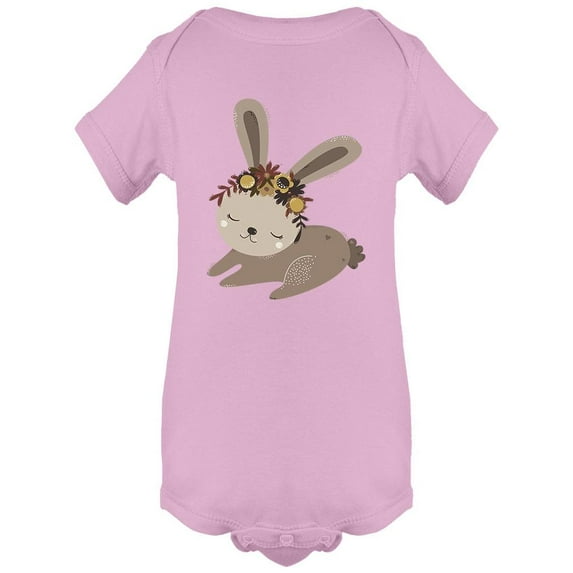 Cute Beige Rabbit Sleeping Bodysuit Infant -Image by Shutterstock, 24 Months