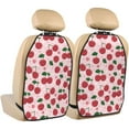 thumbnail image 1 of Cute Berry Star Pink Mats Back Seat Protectors, Car Seat Protector Vehicle Organizers Waterproof Cover Back Seat Cover for Kids with 3 Storage Pockets 2 Pack, 1 of 5