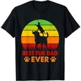 thumbnail image 1 of Cute Best Fur Dad Ever Vintage Retro Dog Cat Owner Kids Men T-Shirt, 1 of 4
