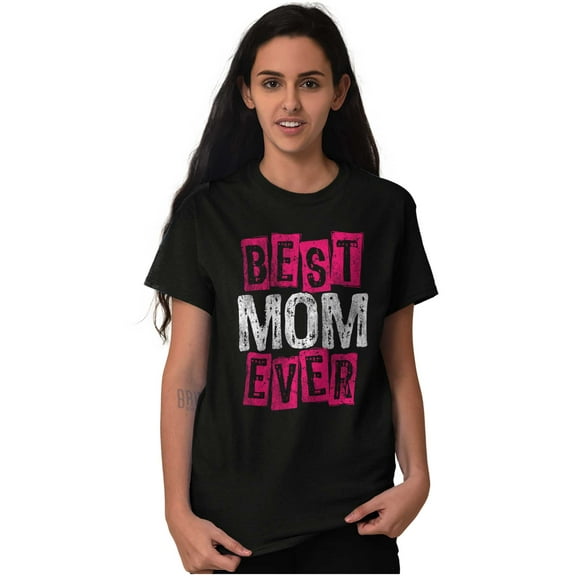 Cute Best Mom Ever Happy Mothers Day Women's Graphic T Shirt Tees Brisco Brands L