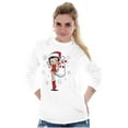 thumbnail image 1 of Cute Betty Boop Christmas Holiday Women's Long Sleeve T Shirt Brisco Brands S, 1 of 6
