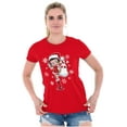 thumbnail image 1 of Cute Betty Boop Christmas Holiday Women's T Shirt Ladies Tee Brisco Brands S, 1 of 2