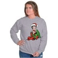 thumbnail image 1 of Cute Betty Boop Christmas Present Women Crewneck Sweatshirt Brisco Brands S, 1 of 6