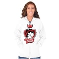 thumbnail image 1 of Cute Betty Boop Miss Heart Breaker Zip Hoodie Sweatshirt Women Brisco Brands S, 1 of 5