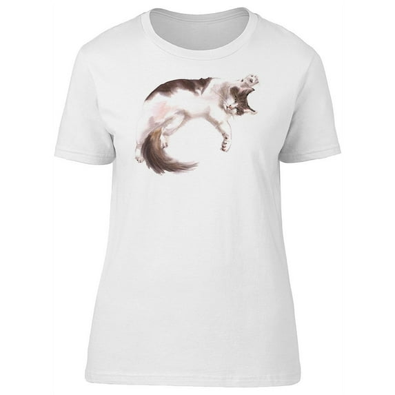 Cute Bicolor Cat Tee Women's -Image by Shutterstock