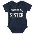 thumbnail image 1 of Cute Big Sister Older Sis Sibling Bodysuit Jumper Girls Infant Baby Brisco Brands 12M, 1 of 6