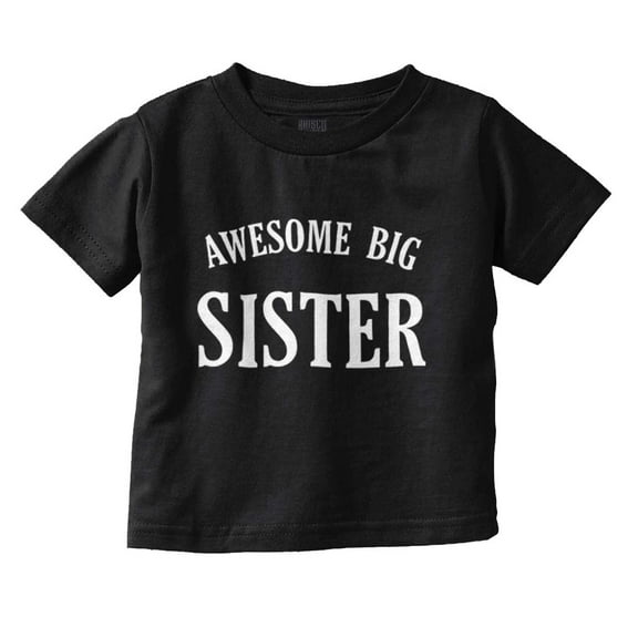 Cute Big Sister Older Sis Sibling Youth T Shirt Tee Girls Infant Toddler Brisco Brands 12M