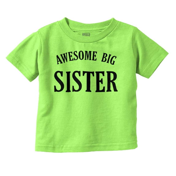 Cute Big Sister Older Sis Sibling Youth T Shirt Tee Girls Infant Toddler Brisco Brands 3T