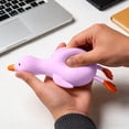 thumbnail image 1 of Cute Big White Gooses Squeeze Toys for Stress Relief, Soft Pinch Toys for Anxiety Reduction, Portable Fun Sensory Toys for Home, Office, Travel and Daily Relaxation Entertainment, 3.9in, Purple, 1 of 4