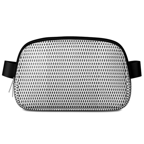 Cute Bigfoot Print Crossbody Bag – Funny Sasquatch Waist Pack for Creature Lovers, Outdoor Hiking Fanny Pack for Women, Lightweight & Durable for Camping Travel