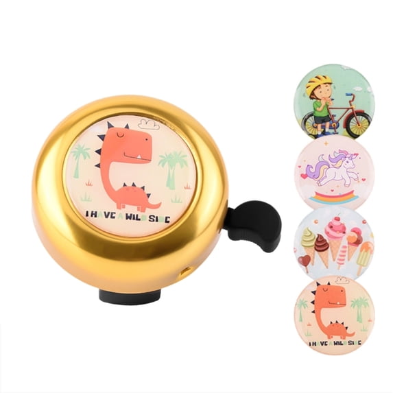 Cute Bike Ring Bells with Stickers Children Bicycles Bells Loud Cycling Ringing Horn for Road Mountain Bike Scooter