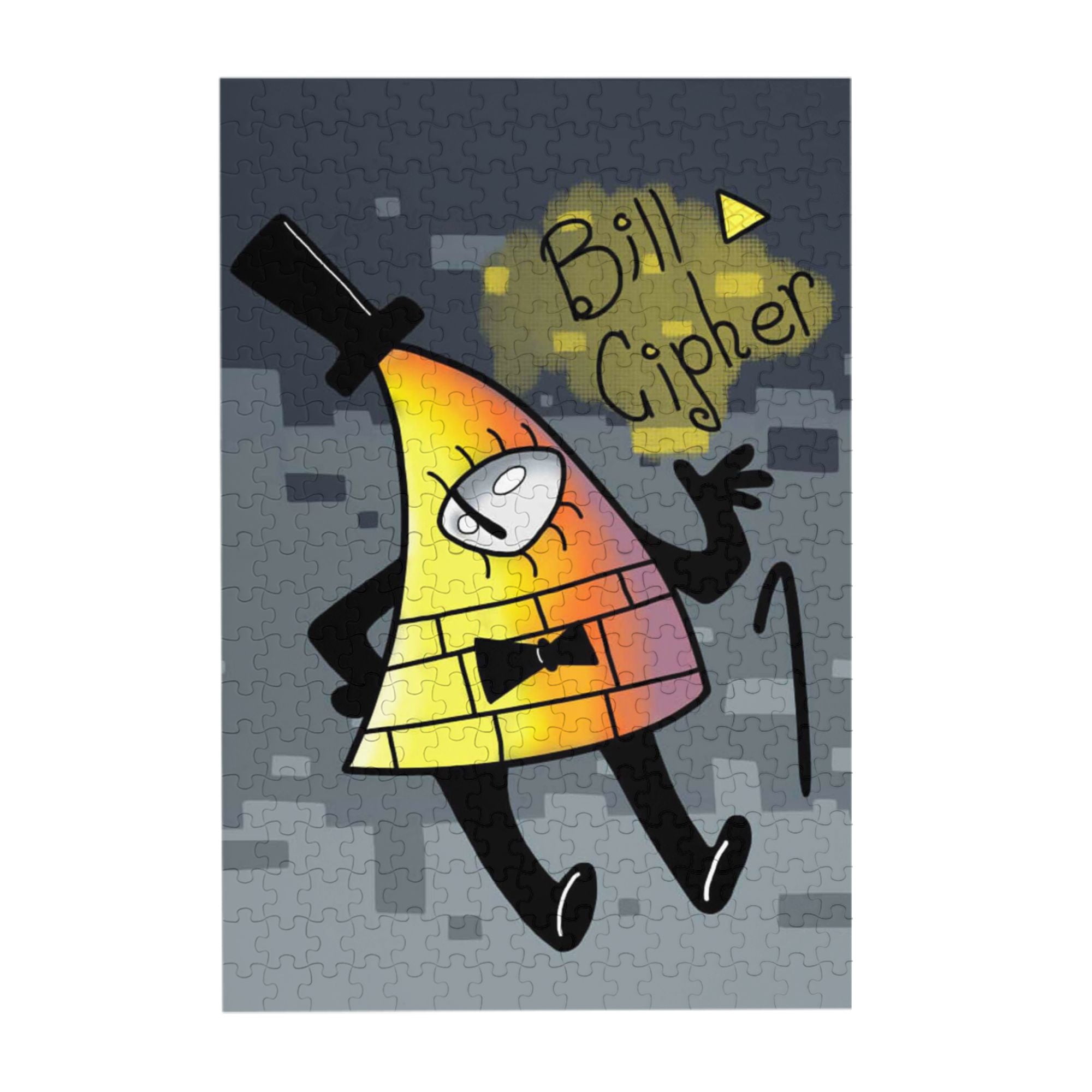 Cute Bill Cipher Wooden Jigsaw Puzzle For Adults 300 Piece Puzzle
